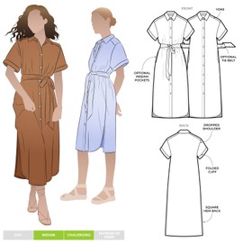 Patrón de costura Style Arc - Vestido tejido Palmer (Tallas 10-22)