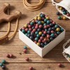 1000 Pcs 3/8 Inch Slingshot Ammo Bulk, Multicolor Biodegradable Clay