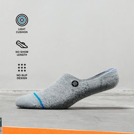 Stance Basic No Show Socks [3 Pack] Socks (Large, Cream)