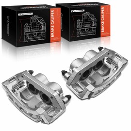 A-Premium Disc Brake Caliper Assembly with Bracket Compatible with Select Ford Models - E-150/Econoline 2004-2006, E-150 Club Wagon 2004-2005 - Front Driver and Passenger Side, 2-PC Set