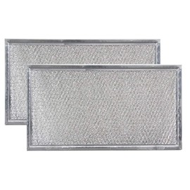Replacement Microwave Grease Filters Compatible with Whirlpool 8206229A - 5-7/8 x 10-5/8 x 3/32-2 Pack
