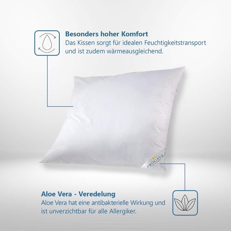 Procave Micro Aloe Vera Summer Program, Microfibre, white, 80x80cm