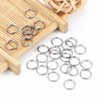 Key Ring Hoops, 200PCS 10mm Mini Split Jump Ring, Super