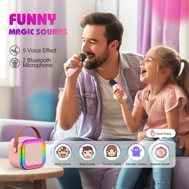 Dislocati Kids Microphone, Toys for 3-15 Year Old Boys Girls Gifts Karaoke Machine 2 Microphones for Kids Toys Age 3-12 Birthday Gifts for Girls Boys Toys Age 3-15 Gifts for 3-12 Year Olds Girls Boys