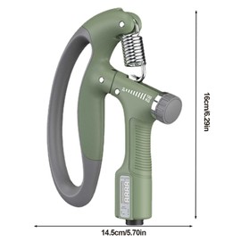 GYM RAG 10-100kg Hand Grip Strengthener Exerciser - Einstellbare Hand Grips Strengthener mit Edelstahl Feder für Starke Handgelenke, Finger, Unterarm, Hände Grün