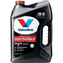 Valvoline High Mileage SAE 5W-20 Engine Oil With MaxLife Plus Technology - 5 Qt.