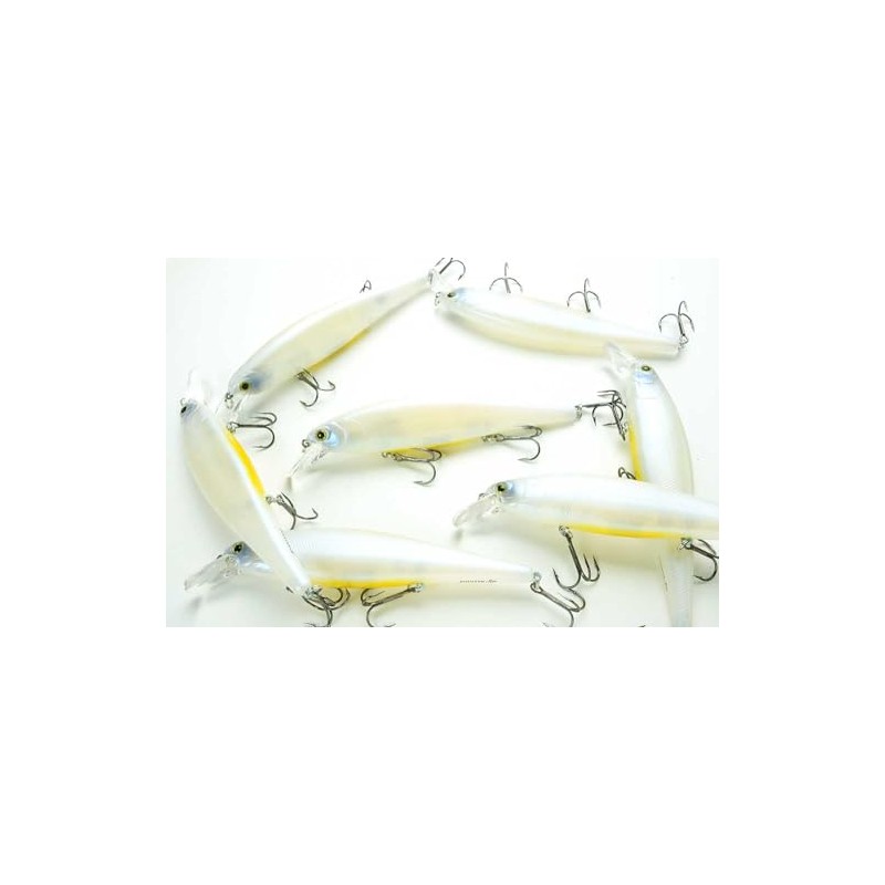 LUCKY CRAFT Pointer 128, 445 French Pearl OB, Jerkbait, Tournament-Winning