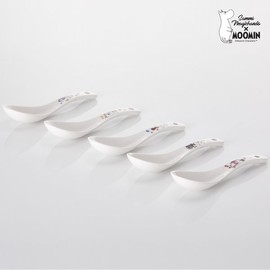 Moomin Friends Ceramic Udon Spoon 5-Piece Set / 무민 프렌즈 도자기 우동스푼 5종세트