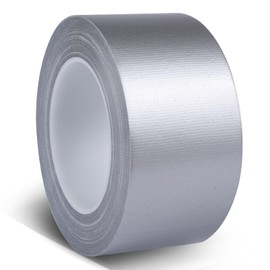 Silver Duct Tape Heavy Duty, 1.88 Inch x 35 Yard Waterproof Strong Adhesive Duct Tape for Indoor Outdoor Repairs Tear by Hand, 1 Roll