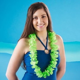 Island Lei Green Party Accessory 1 count