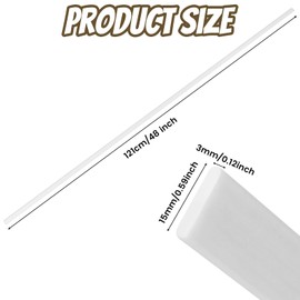Geelin Arched Curtain Rod for Curved Windows, Extends from 24" to 48", White Fiberglass Curved Curtain Rod with Mounting Brackets for Hanging Sheers Room Divider Reading Corner