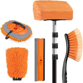 LAANPOLE 12FT Car Washer Bursh Kit with Extension Pole