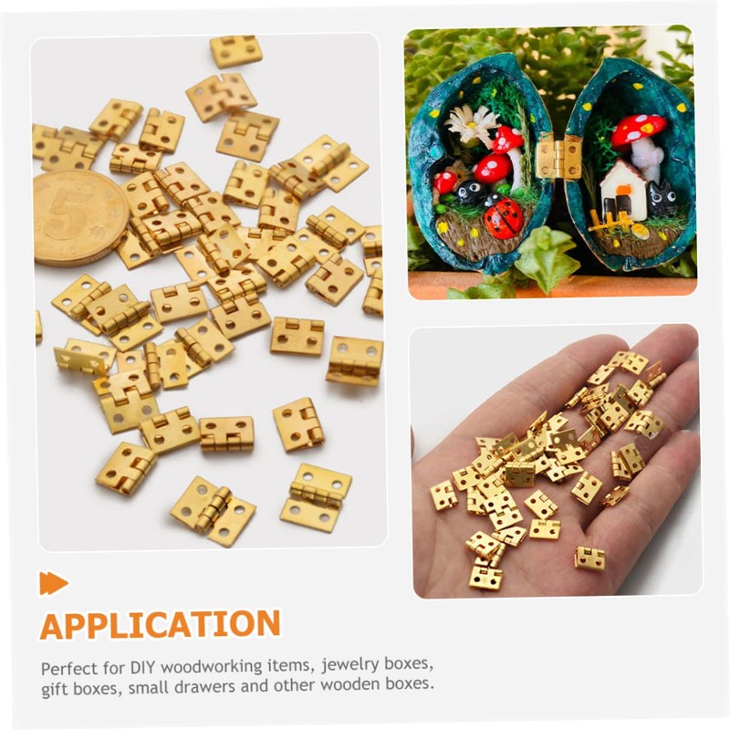 HOMSFOU 30 Pcs Box Mini Hinge Hinges for Kitchen Cabinets