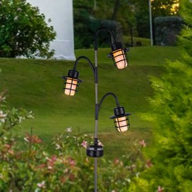 LUMI JARDIN Decorative Solar Light LED Warm White Berry Spike Height 74 cm