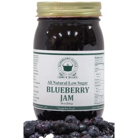 Blueberry Jam, All Natural/Low Sugar, 18 oz