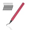 flintronic Universal Deburring Tool with 1 Metal Handle and 11