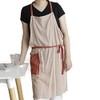 UHEIM Premium Ultra lightweight(0.4 lbs) Pure Linen Bib Apron Adjust