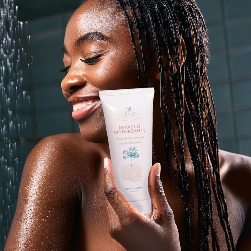 Stärkende 3-in-1-Haarkompresse mit Spirulina und Leinsamen