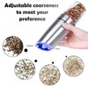 Electric Salt and Pepper Grinder Set, Gravity Sensor, 2 Pack