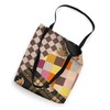 Fall Leaves Patchwork Quilt Plaid Pattern for Autumn Tote Bag