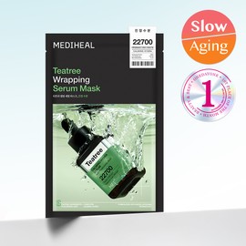 MEDIHEAL Teatree Wrapping Serum Mask Calming Hydra 10ea - MEDIHEAL Teatree Wrapping Serum Mask Calming Hydra 10ea