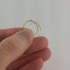 5/8 Inch Thin Small Solid 14k Yellow Gold Sleeper Hoop