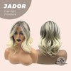 JBEXTENSION 10 Inches Mix Blonde Curly Lace Front Wig.Pre Plucked