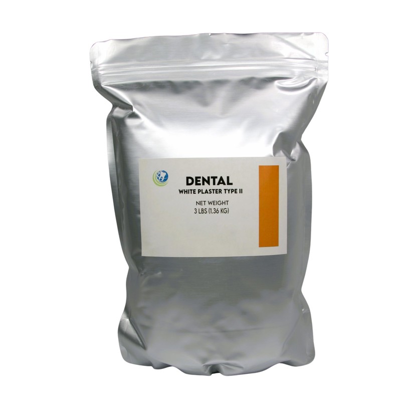 3 LB - White Dental Lab Plaster for Dental Cast