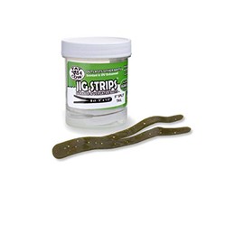 Fat Cow Jig Strips Split Tail 5" - 40X Stronger Than Soft Baits - 8 ct (Sand EEL)