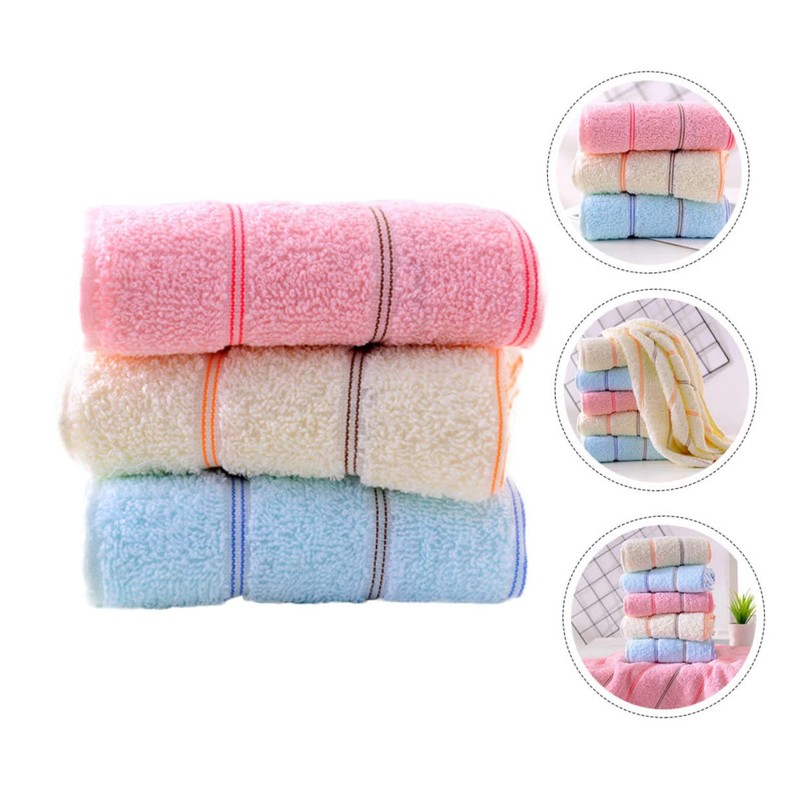 TOVINANNA 6pcs Cotton Face Cloths Thickened Absorbent Face Washers Soft