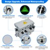 Hrensaw Medium Outdoor Electrical Box(10.6x5.5x4.5inch),Weatherproof Connection Box w/6 Cable Entry,IP54