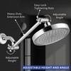 Voolan 11 Inch Shower Extension Arm with Lock Joints, Adjustable