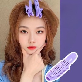 Pastel Root Volume Clip Hair Roller for Self Styling Hair Roller Blue 10ea