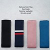 BELLUNO Skinny Knit NeckTies for Men, 4-PAK 2.2" Flat-end Smart