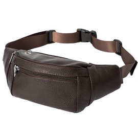 Crossbody Sling Bag for Women Trendy - Fashionable Fanny Packs Leather Chest Belt Brown Bag Purse for Men for Travel Sport Camping