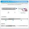 BAIDICE 1 Pair Heavy Duty Drawer Slides with Lock 18