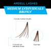 Ardell Individual False Eye Lashes - Medium Brown, Lightweight, Natural