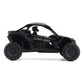 DCD Can-Am Maverick X3 X RS Turbo RR Triple Black 1/32 Scale Diecast Model by BRP Models Featuring Driver Figure