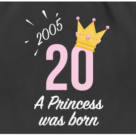 Shirtracer - Gym Bag Backpack - Twentieth Girl Princess 2004, 1 black