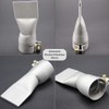 Professional stainless steel wide slot nozzle, wide nozzle, 40 mm,