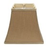 Urbanest Square 5.25x9x8" Softback Bell Lampshade, Faux Silk, Spider-Washer Fitter,
