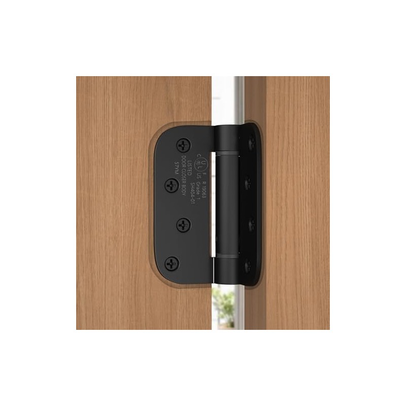 Haidms 3 Pack Self Closing Door Hinges 4 Inch Black