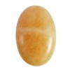 Lovionus89 Ice Yellow Jade Worry Stones, Natural Oval Palm Tree