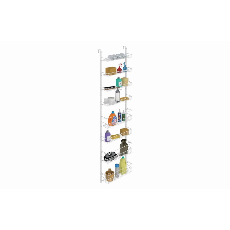 ClosetMaid Adjustable Organizer Rack with Baskets Wall or Over Door