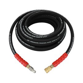 OCPTY Hot Water Pressure Washer Hose 3/8" x 50ft 6000psi 2-Braid R2 Black