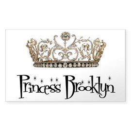 CafePress Princess Brooklyn Rectangle Bumper Sticker Car Decal