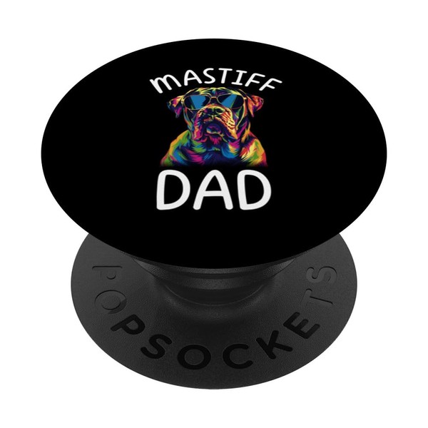 American Bulldog Lovers entwerfen American Bulldog Dad PopSockets Klebender PopGrip