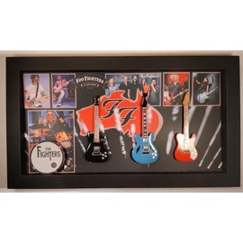 RGM8856 Foo Fighters Miniature Guitar Collection in Shadowbox Frame