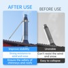 8” Stainless Steel Adjustable Extended Chimney Roof Support Kit -