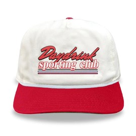 Daydrink Sporting Club Hat for Men - Classic Style - Color: Red/Black